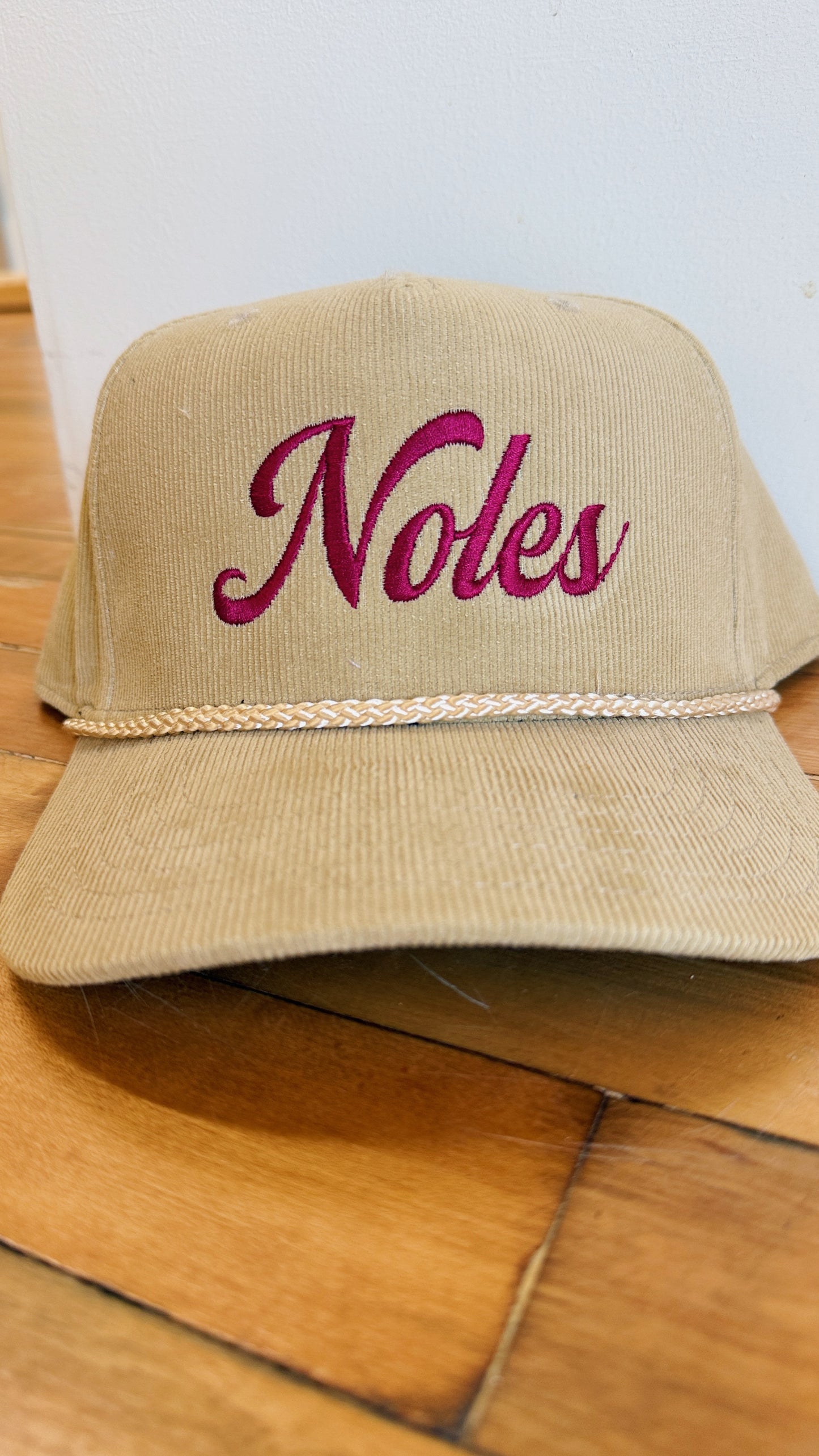 Noles Cursive Corduroy Hat