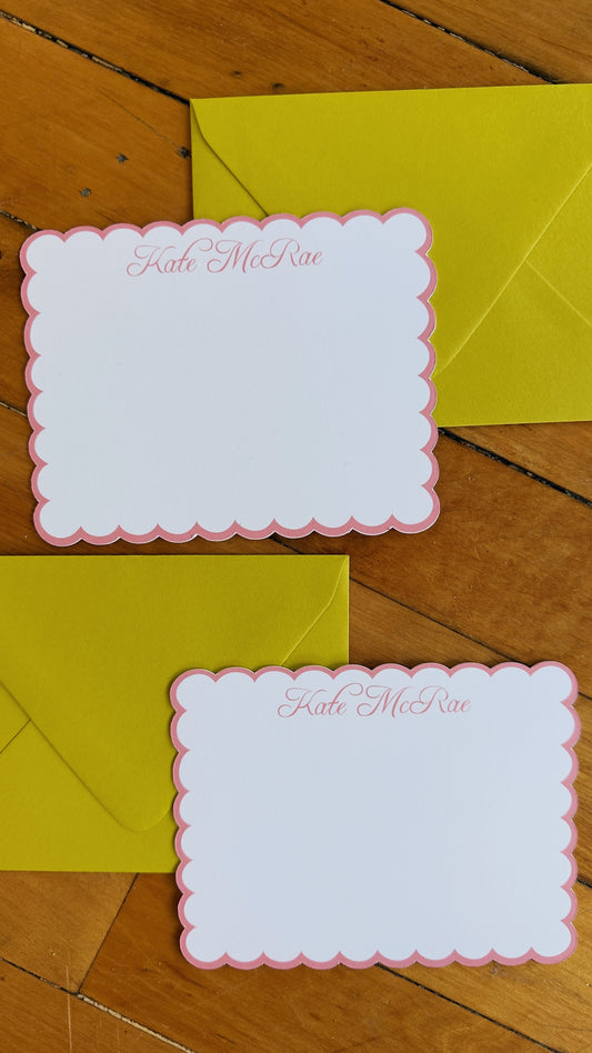 Scalloped Stationery