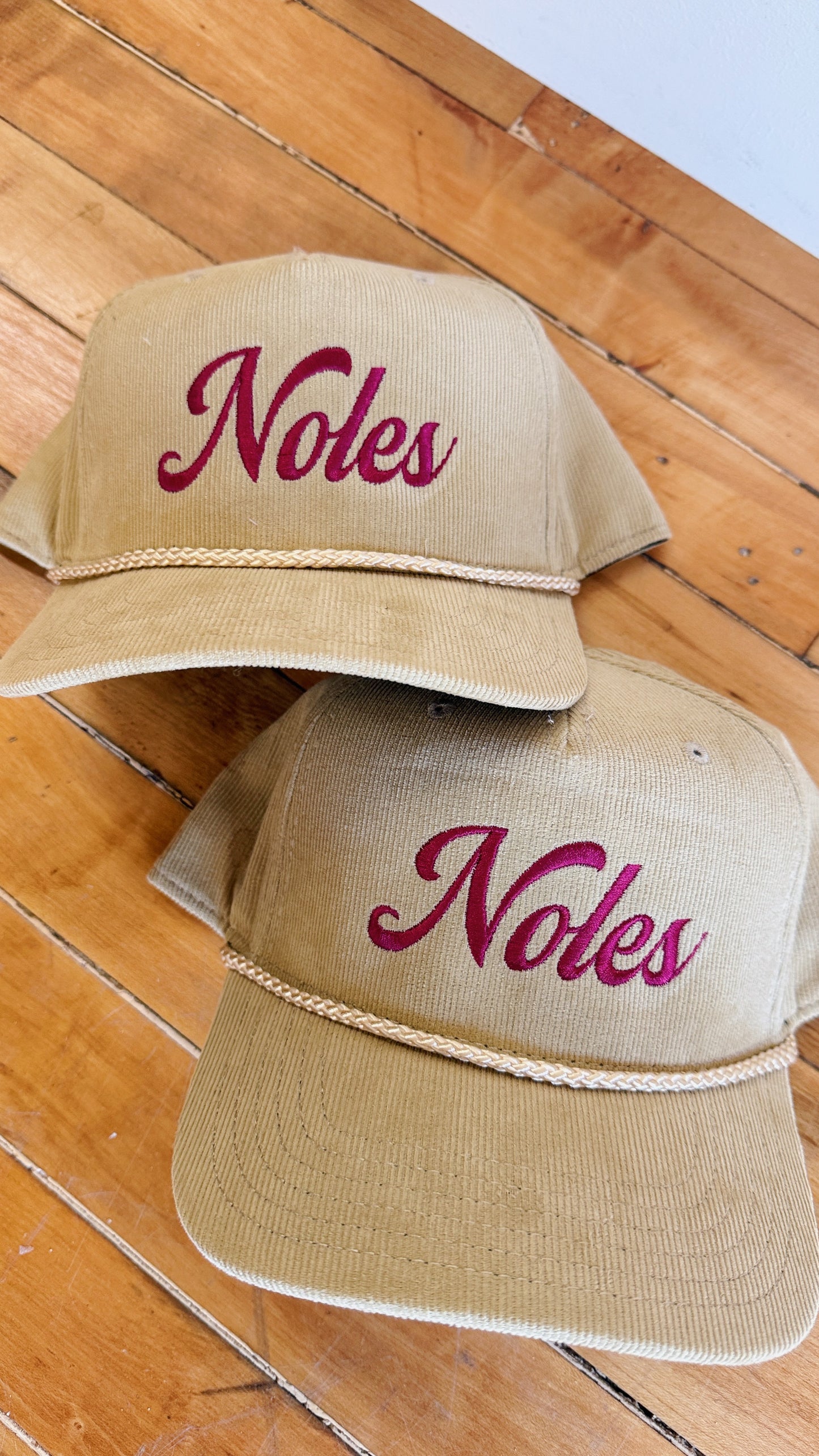 Noles Cursive Corduroy Hat