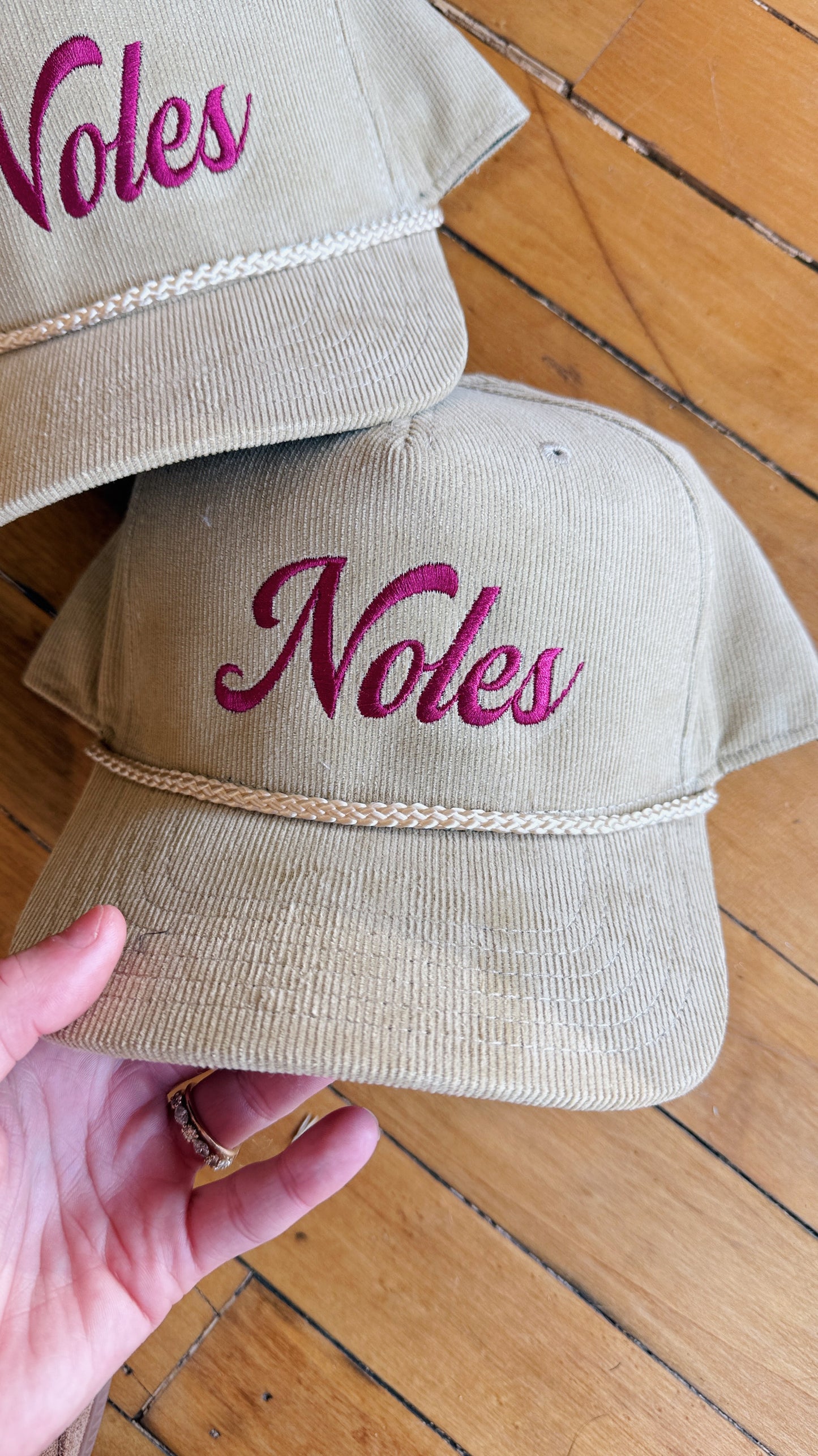 Noles Cursive Corduroy Hat