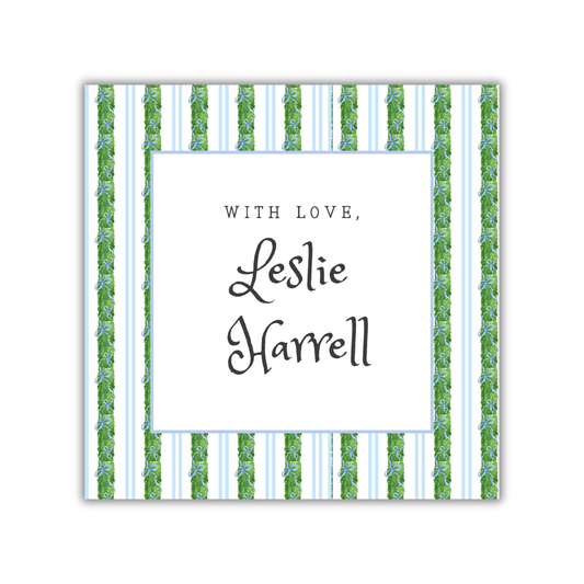 Blue and Green Patterned Gift Tags