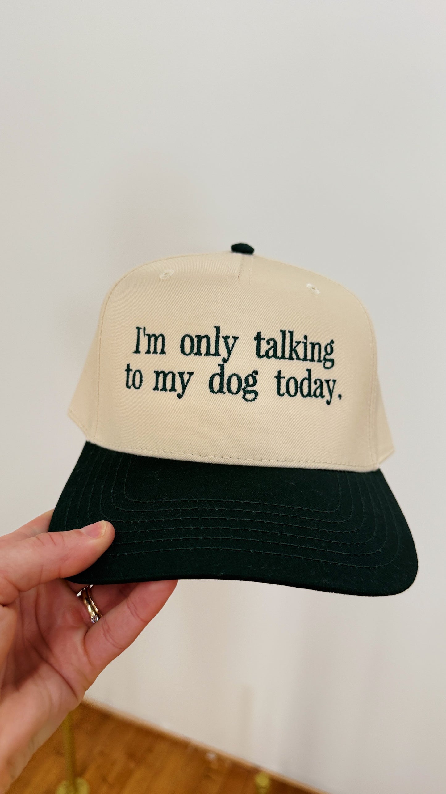 Talking to my Dog Canvas Hat