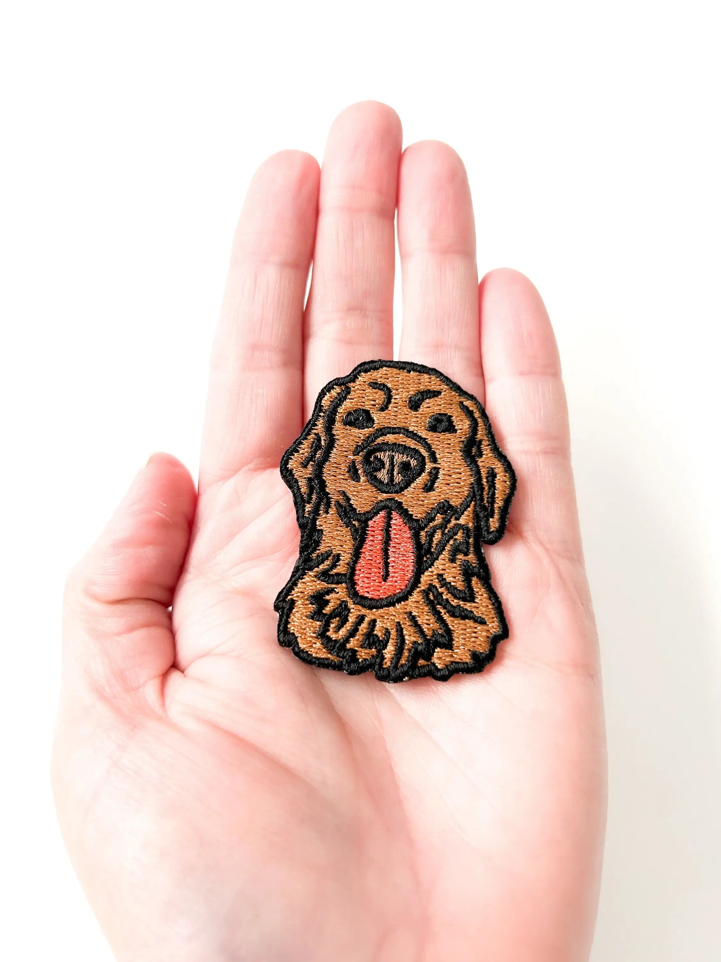 Golden Retriever Embroidered Iron On Patch | Pet Lover Gift