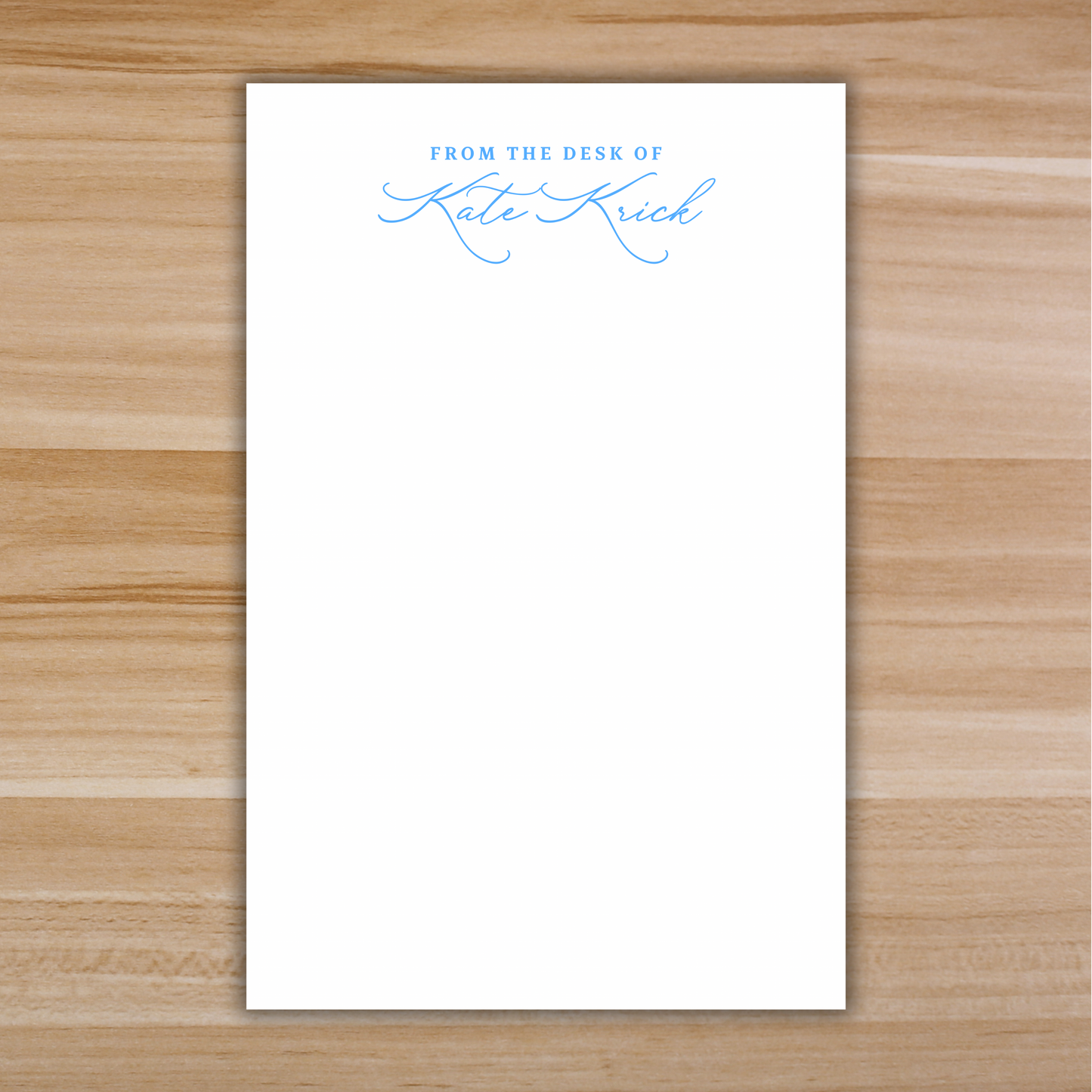 From the Desk of… Personalized Notepad
