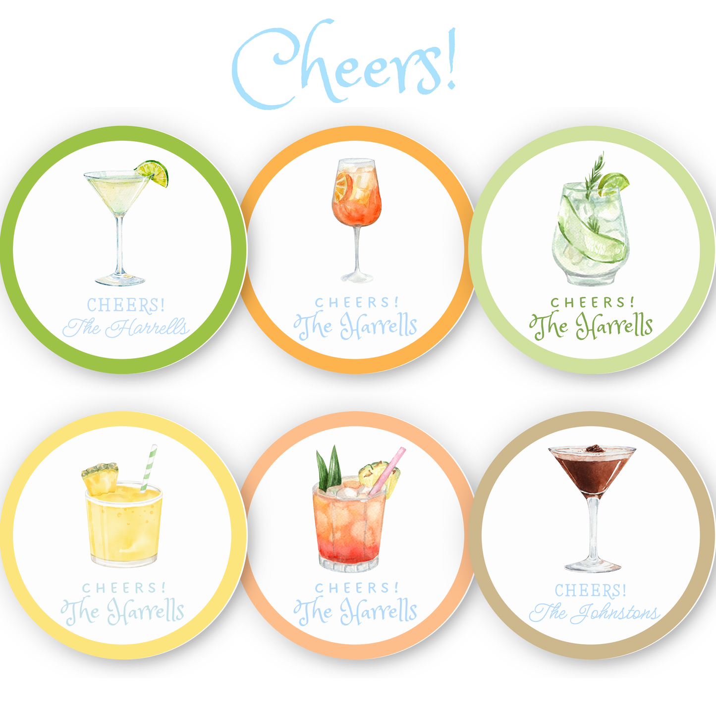 Cheers! Gift Tags