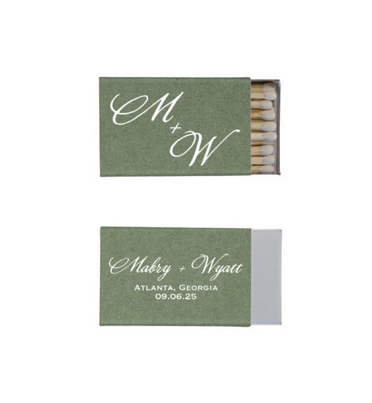 Pretty Initial Wedding Matches