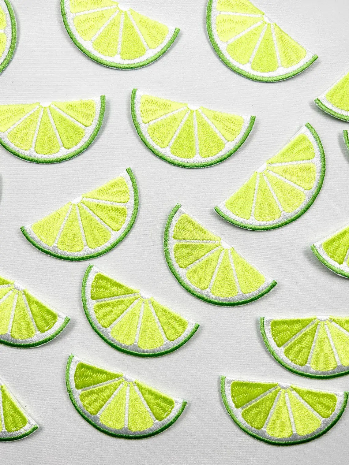 Lime Embroidered Iron-On Patch Cancun, Happy Hour, Tequila