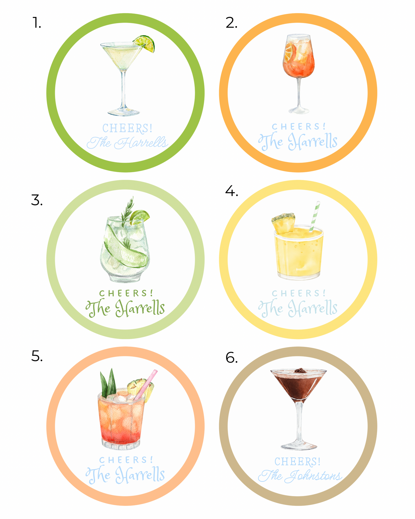 Cheers! Gift Tags