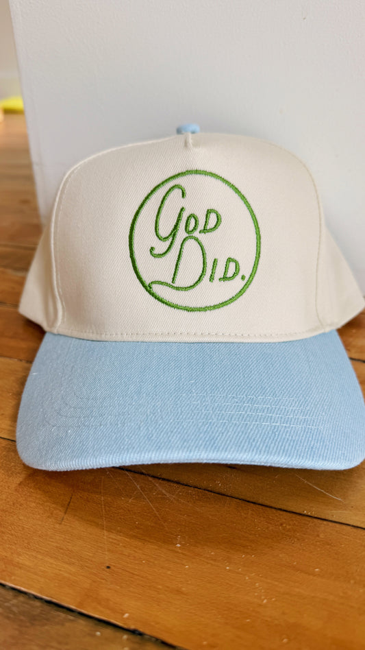 God Did. Canvas Hat
