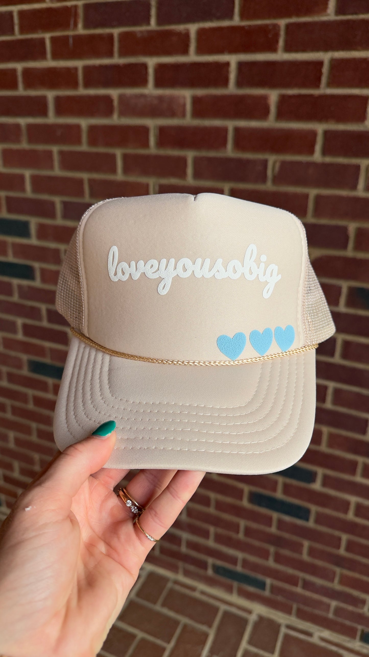 Loveyousobig + Hearts Trucker Hat