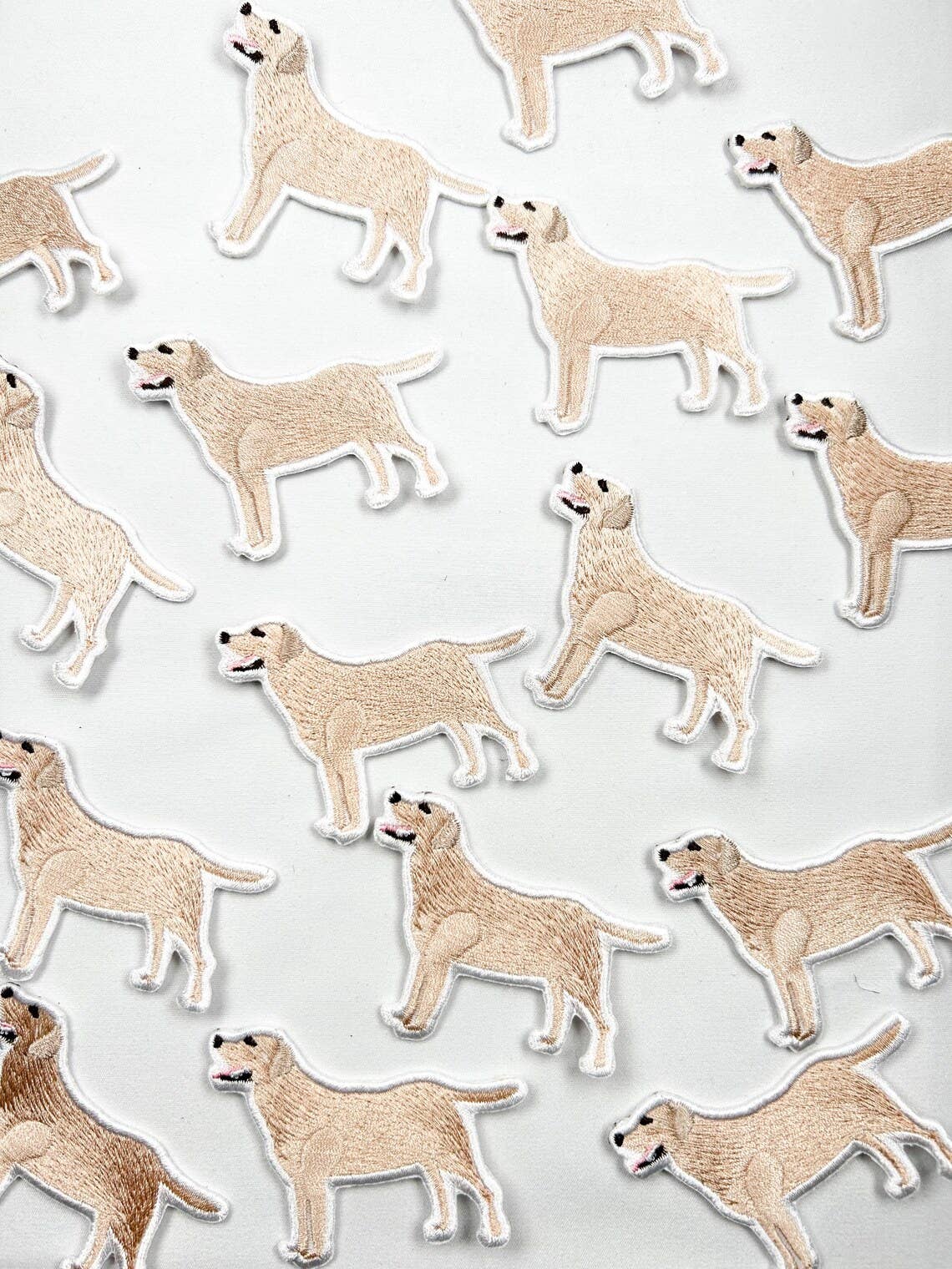 Yellow Labrador Embroidered Iron On Patch | Dog Patch Pets