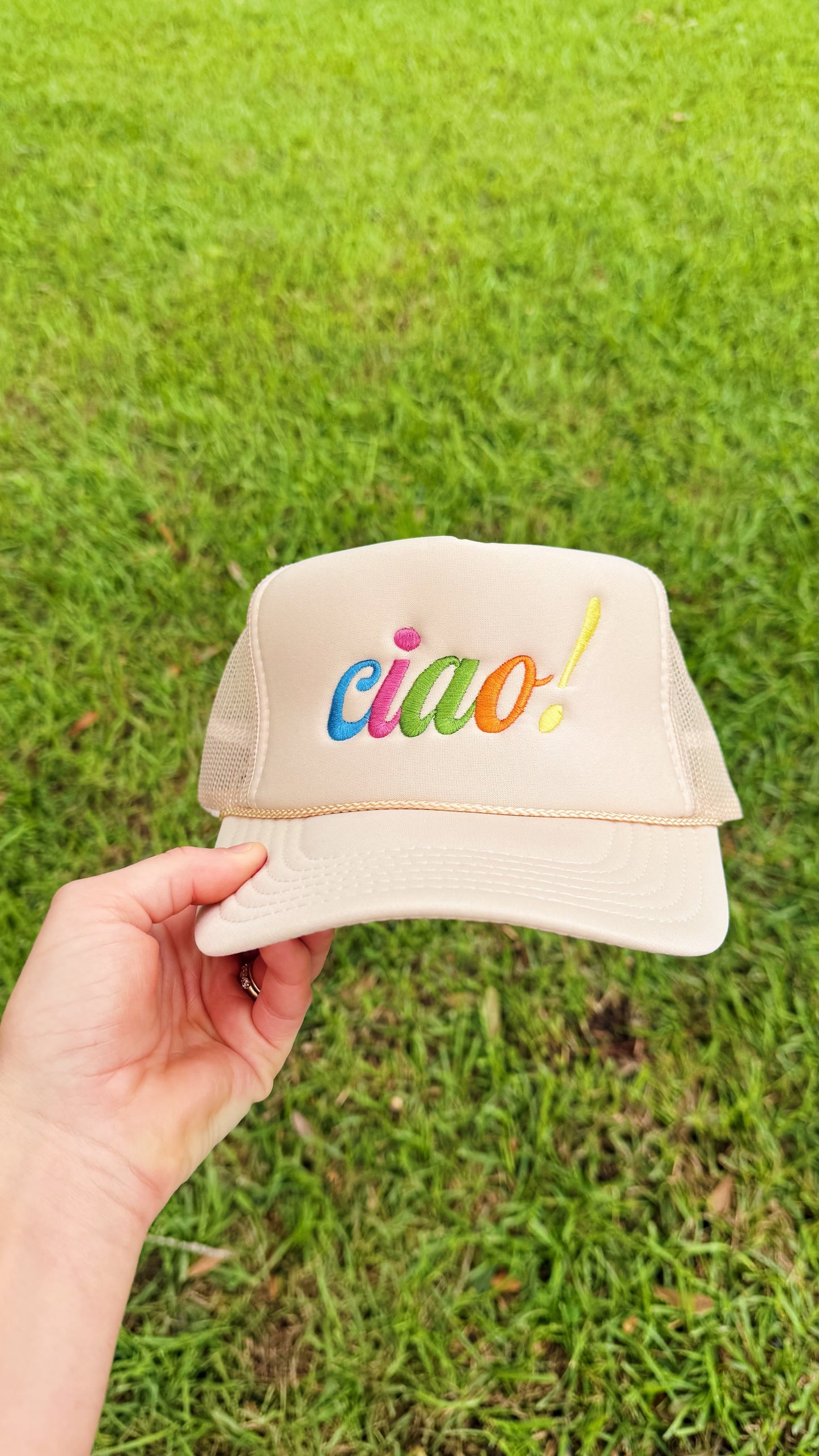 Ciao! Embroidered Trucker Hat