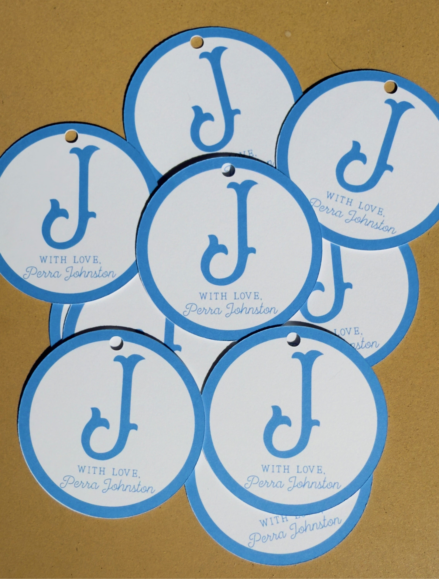 Initial Gift Tags