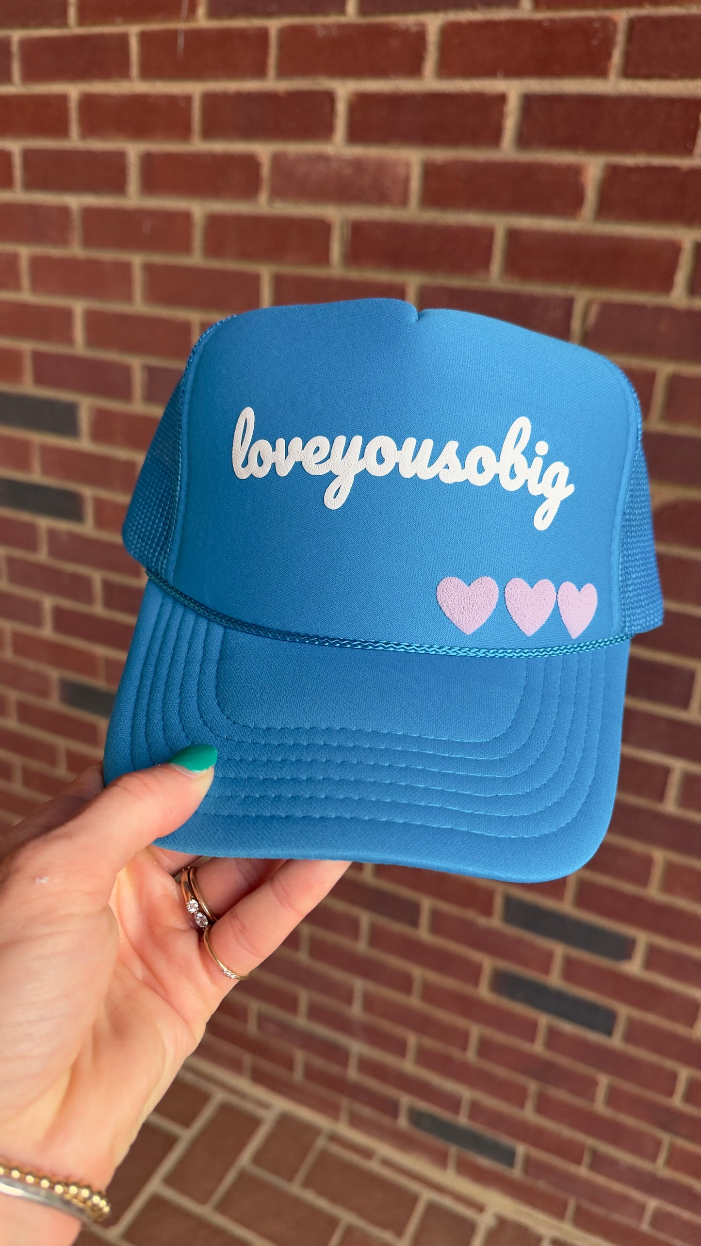 Loveyousobig + Hearts Trucker Hat