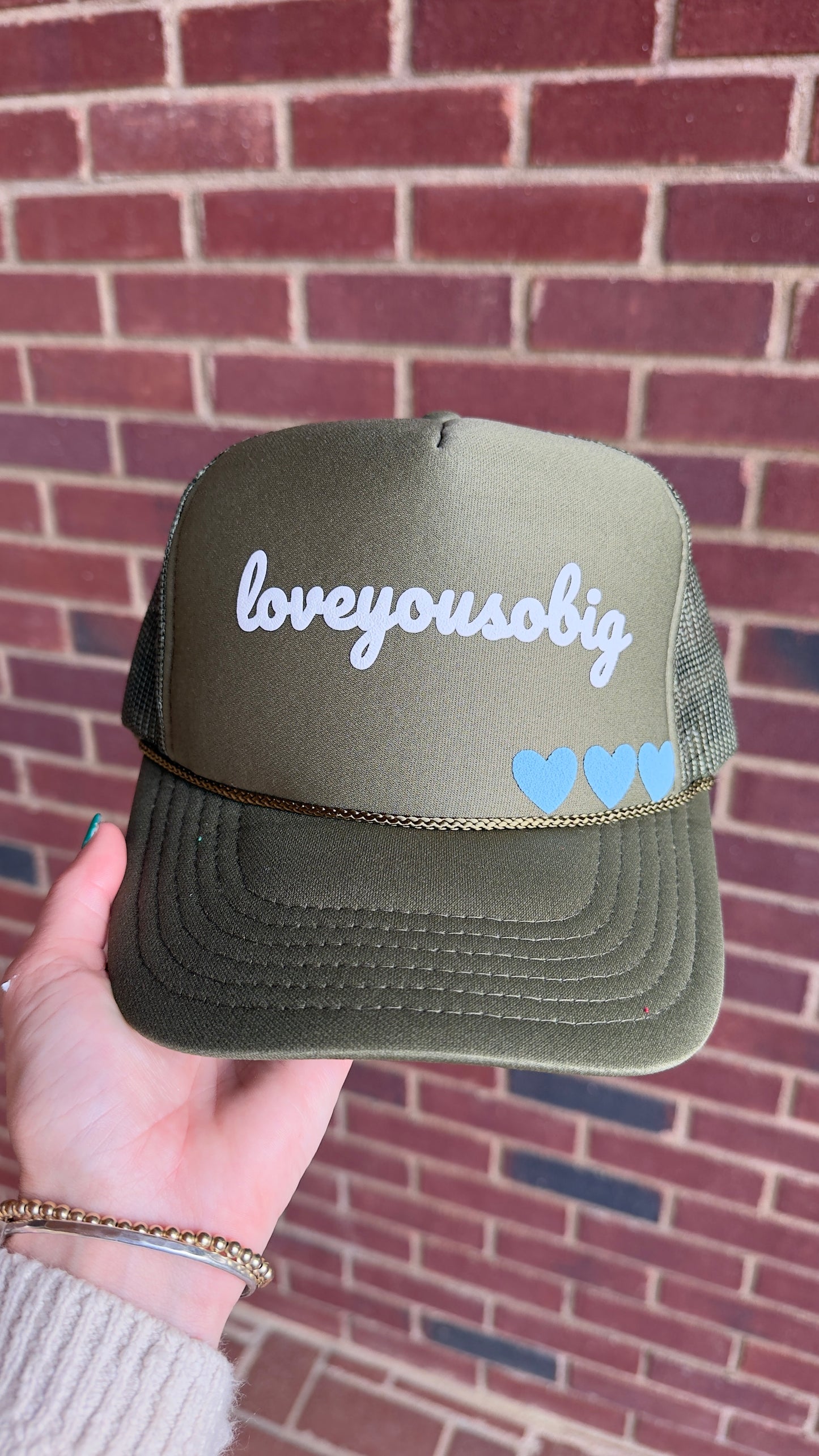 Loveyousobig + Hearts Trucker Hat