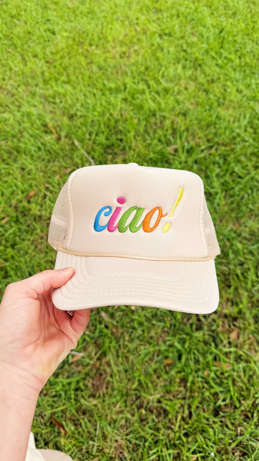 Ciao! Embroidered Trucker Hat