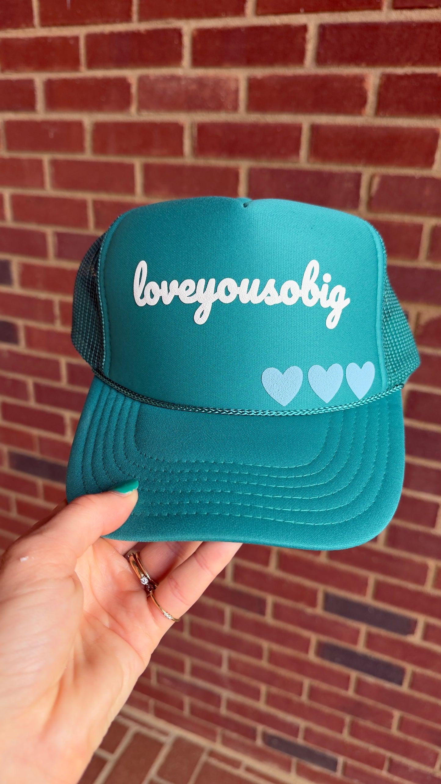 Loveyousobig + Hearts Trucker Hat