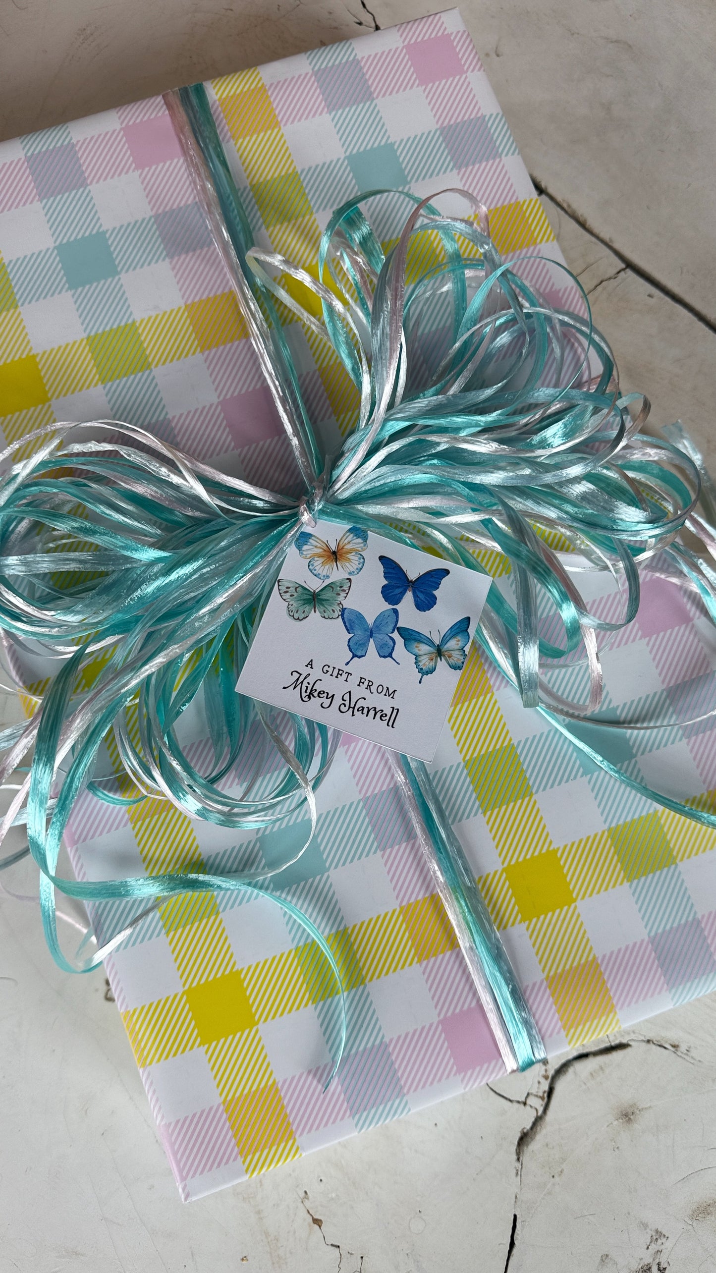 Blue Butterfly Gift Tags