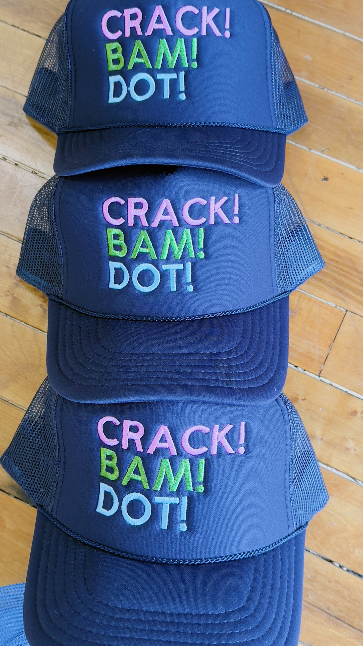 Crack! Bam! Dot! Trucker Hat
