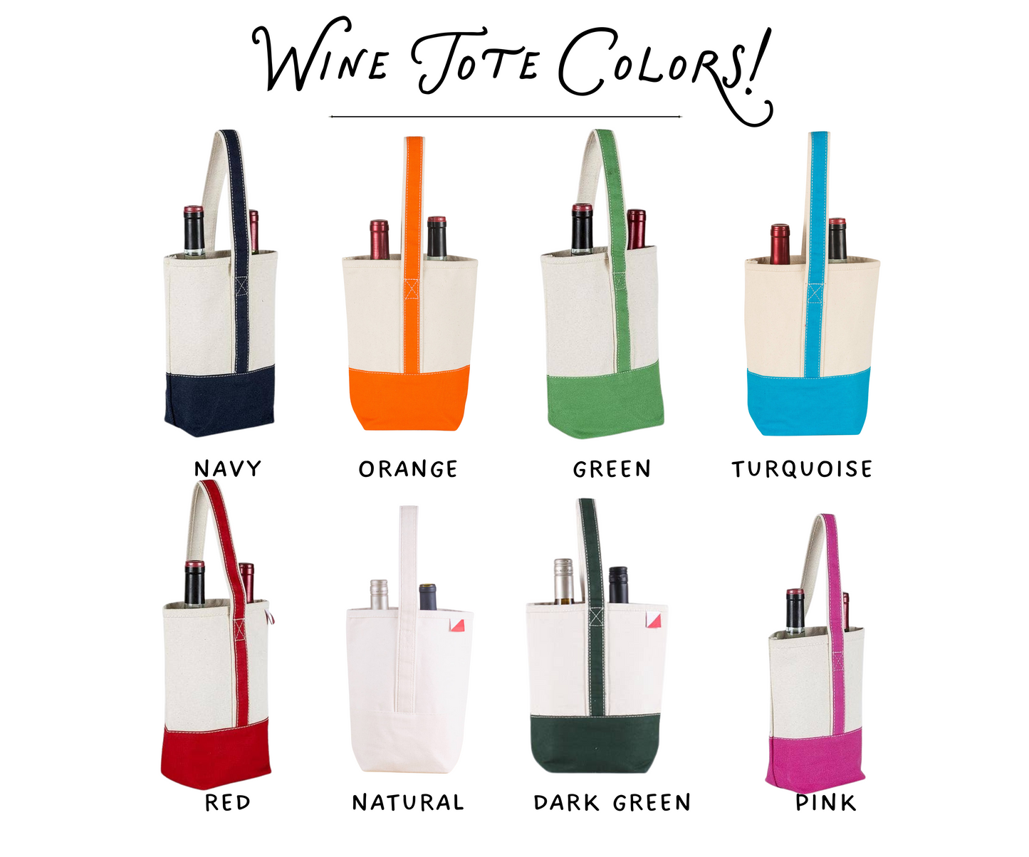Double Bottle Canvas Wine Tote