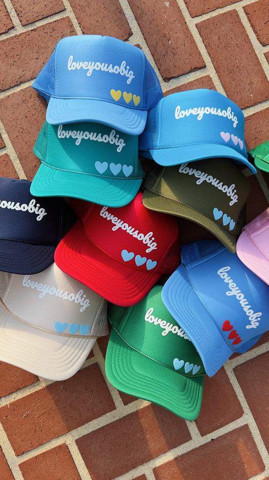 Loveyousobig + Hearts Trucker Hat