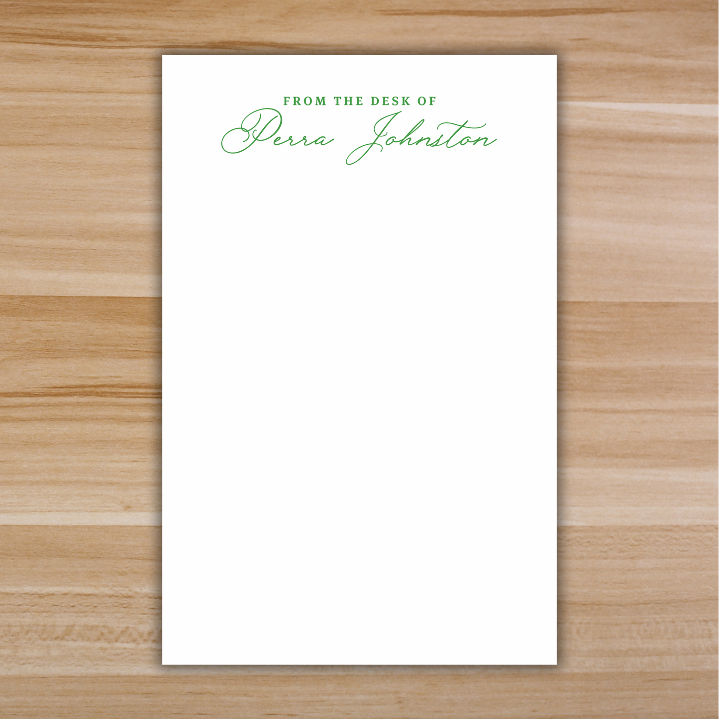 From the Desk of… Personalized Notepad