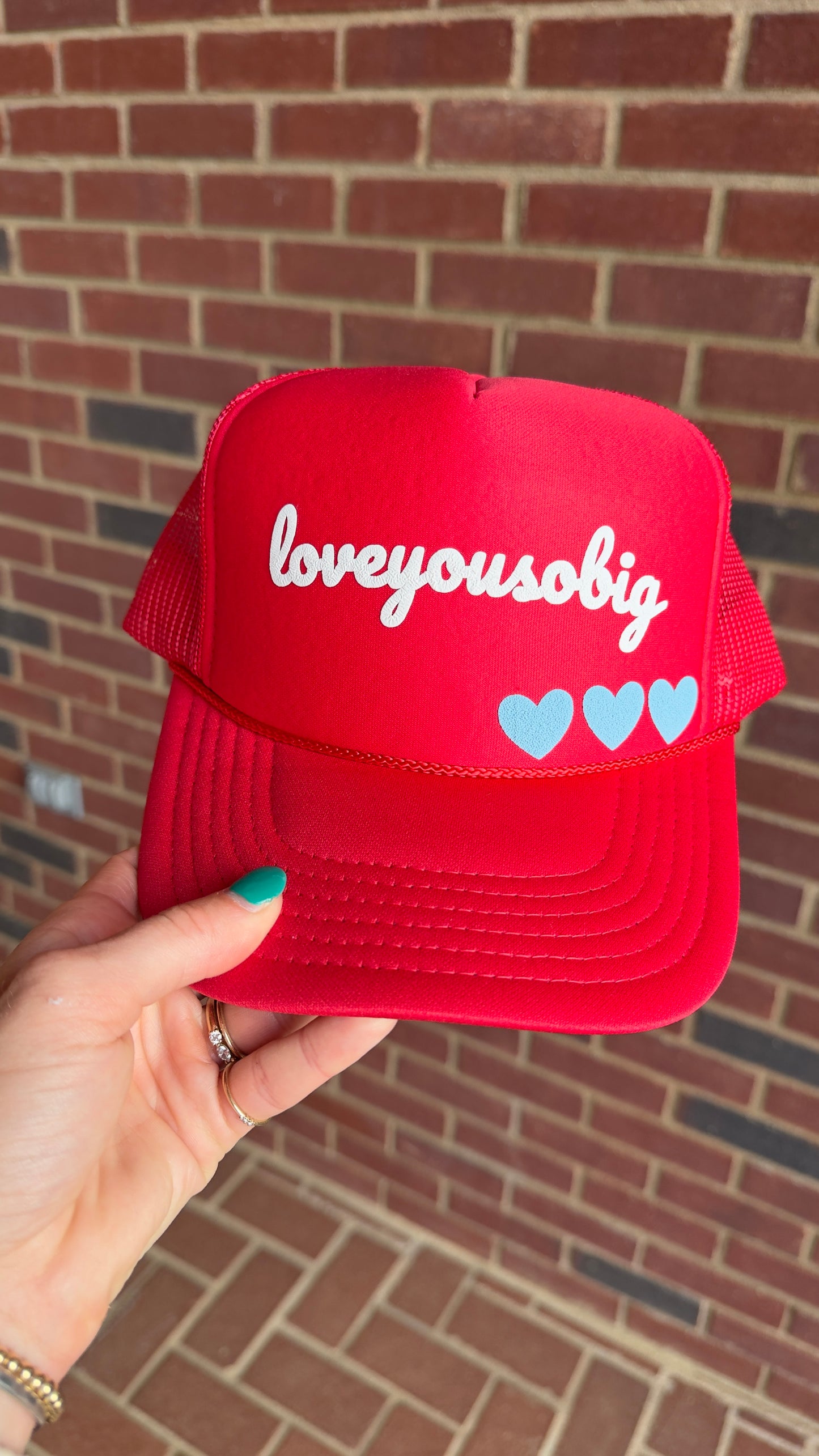 Loveyousobig + Hearts Trucker Hat