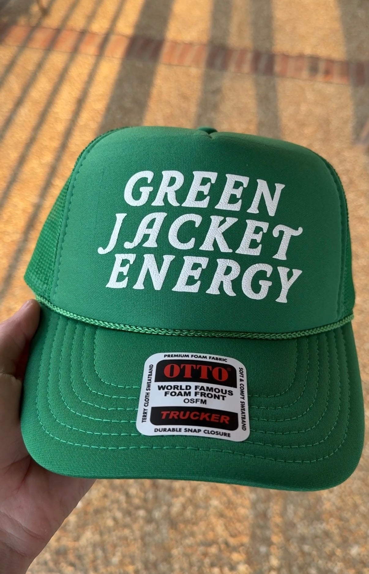 Green Jacket Energy Trucker Hat