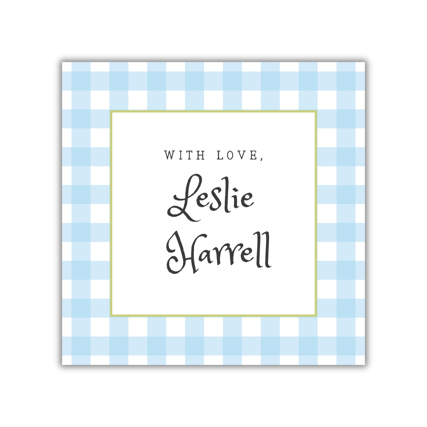 Gingham Gift Tags