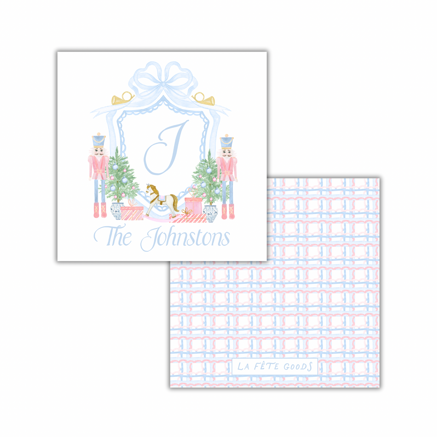Nutcracker Crest Square Gift Tag