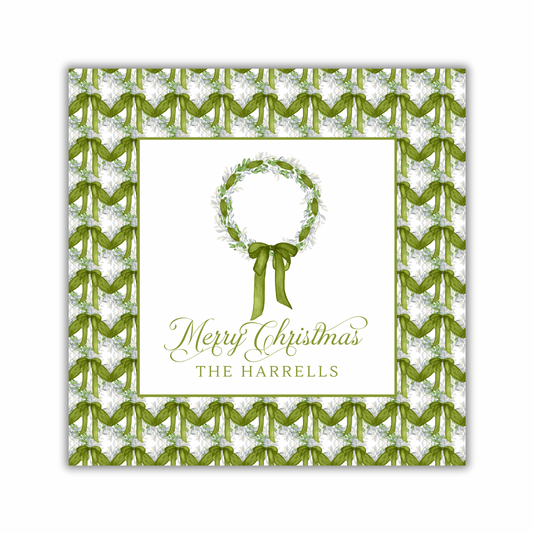 Olive Wreath Gift Sticker