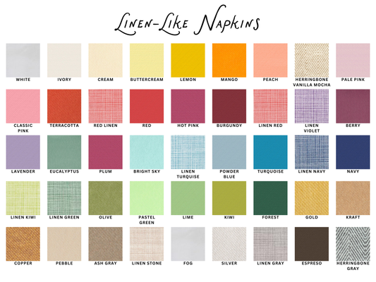 Design your Own Cocktail Napkins | linen-like, 1-color printing