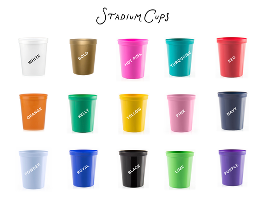 Design Your Own Stadium Cups!