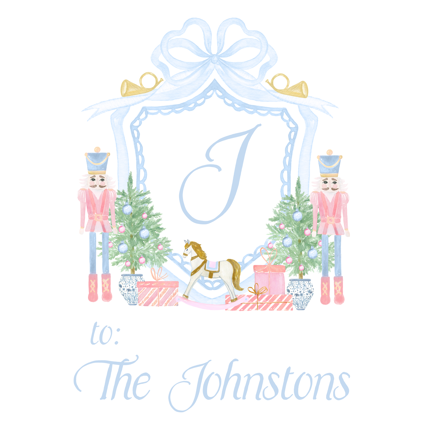 Nutcracker Crest Gift Sticker