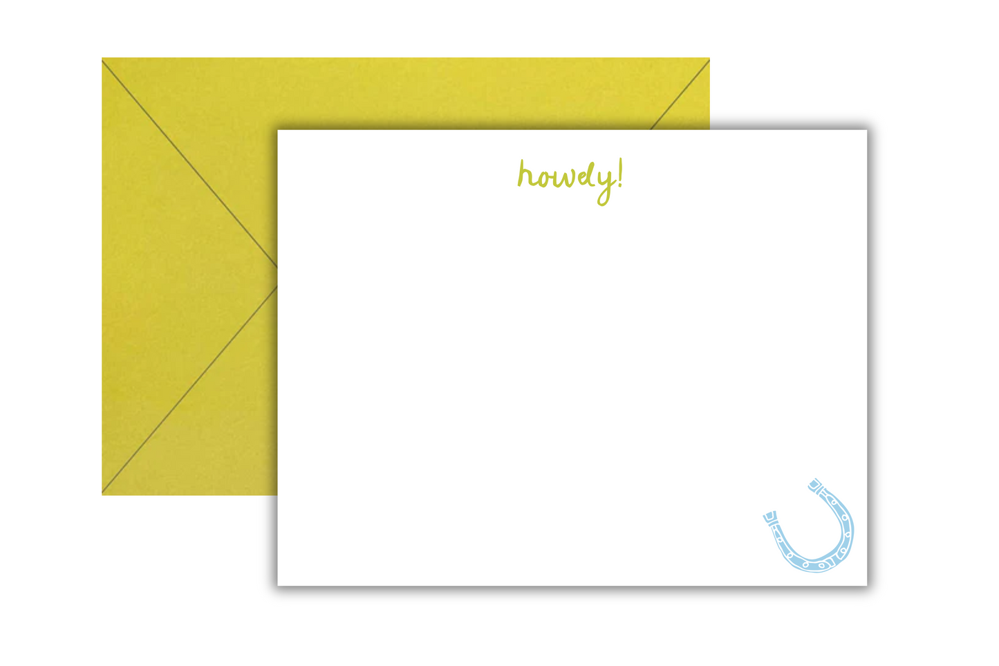 Howdy! Flat Notecards