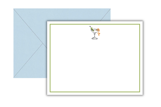 Martini Flat Notecards