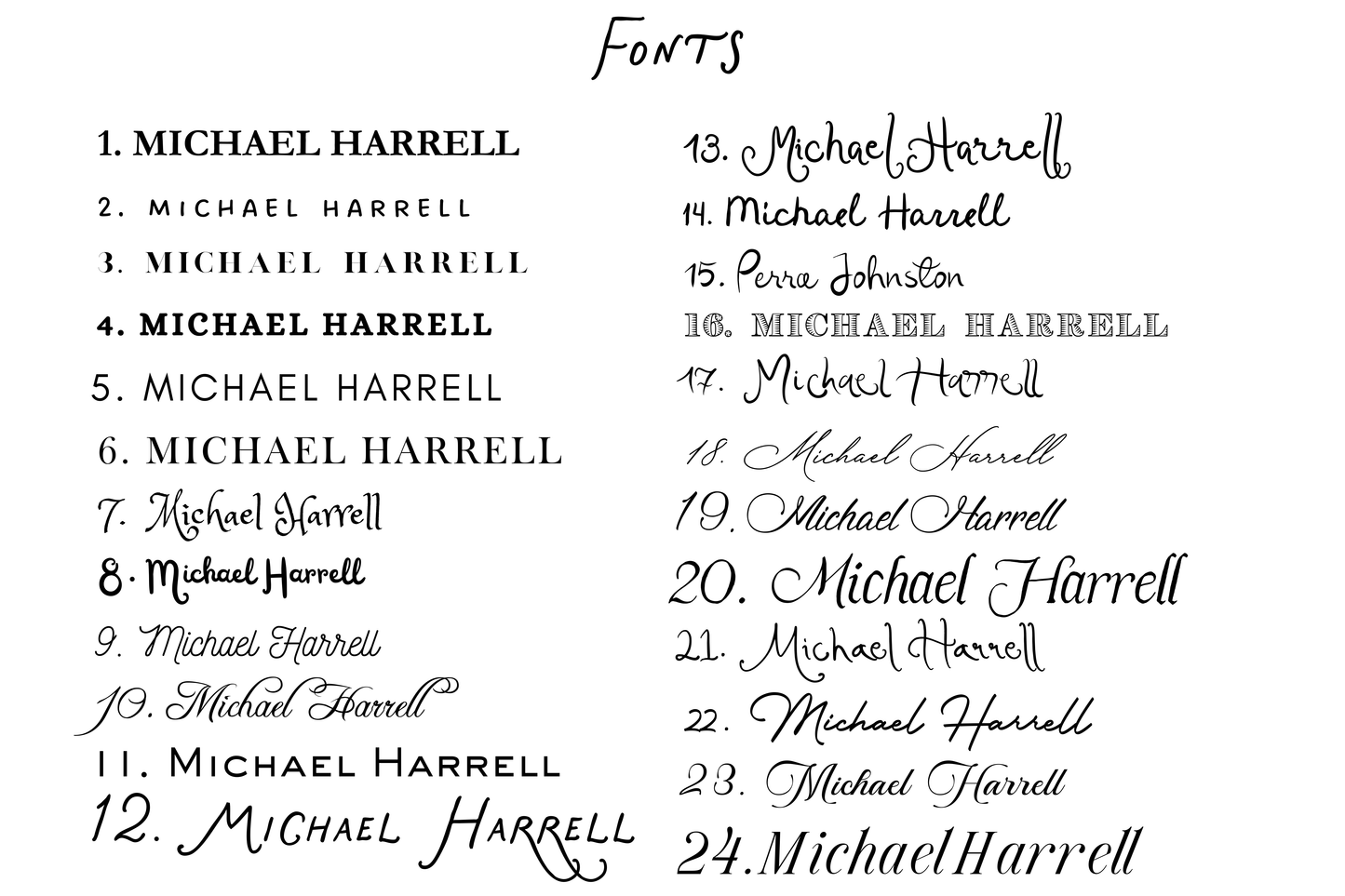 Handrawn Initial Stationery