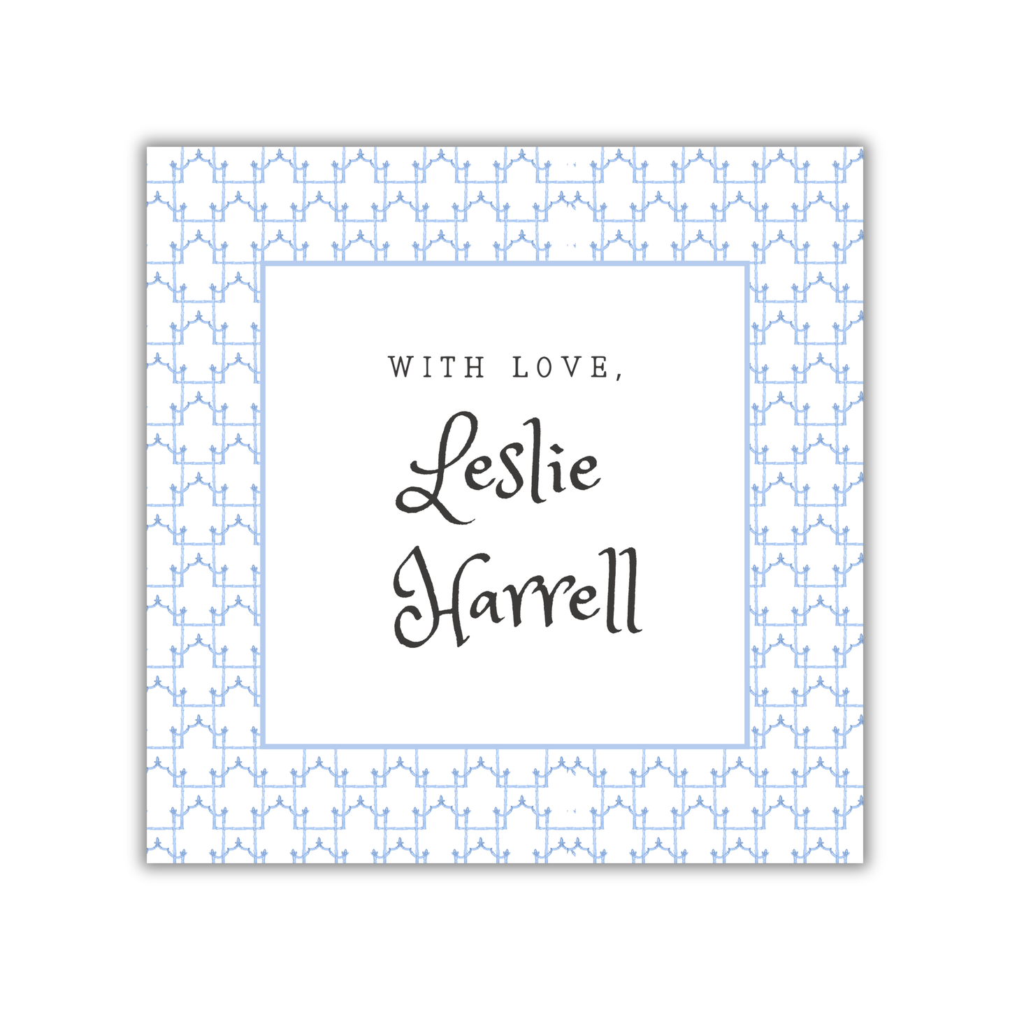 Blue Patterned Gift Tags