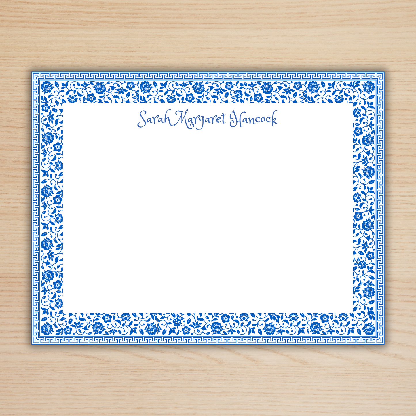Blue Pattern Stationery