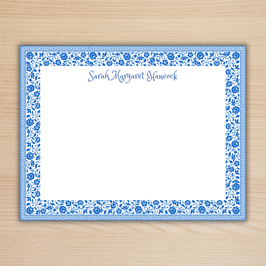 Blue Pattern Stationery