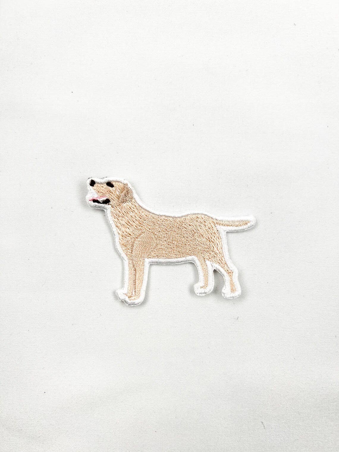 Yellow Labrador Embroidered Iron On Patch | Dog Patch Pets