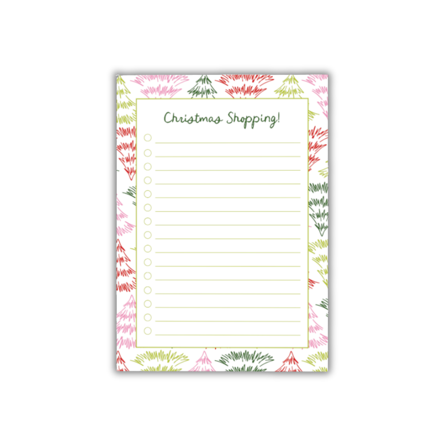 Christmas Shopping Notepad