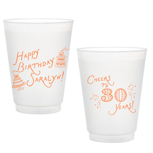 Cheers! Birthday Frosted Cups!