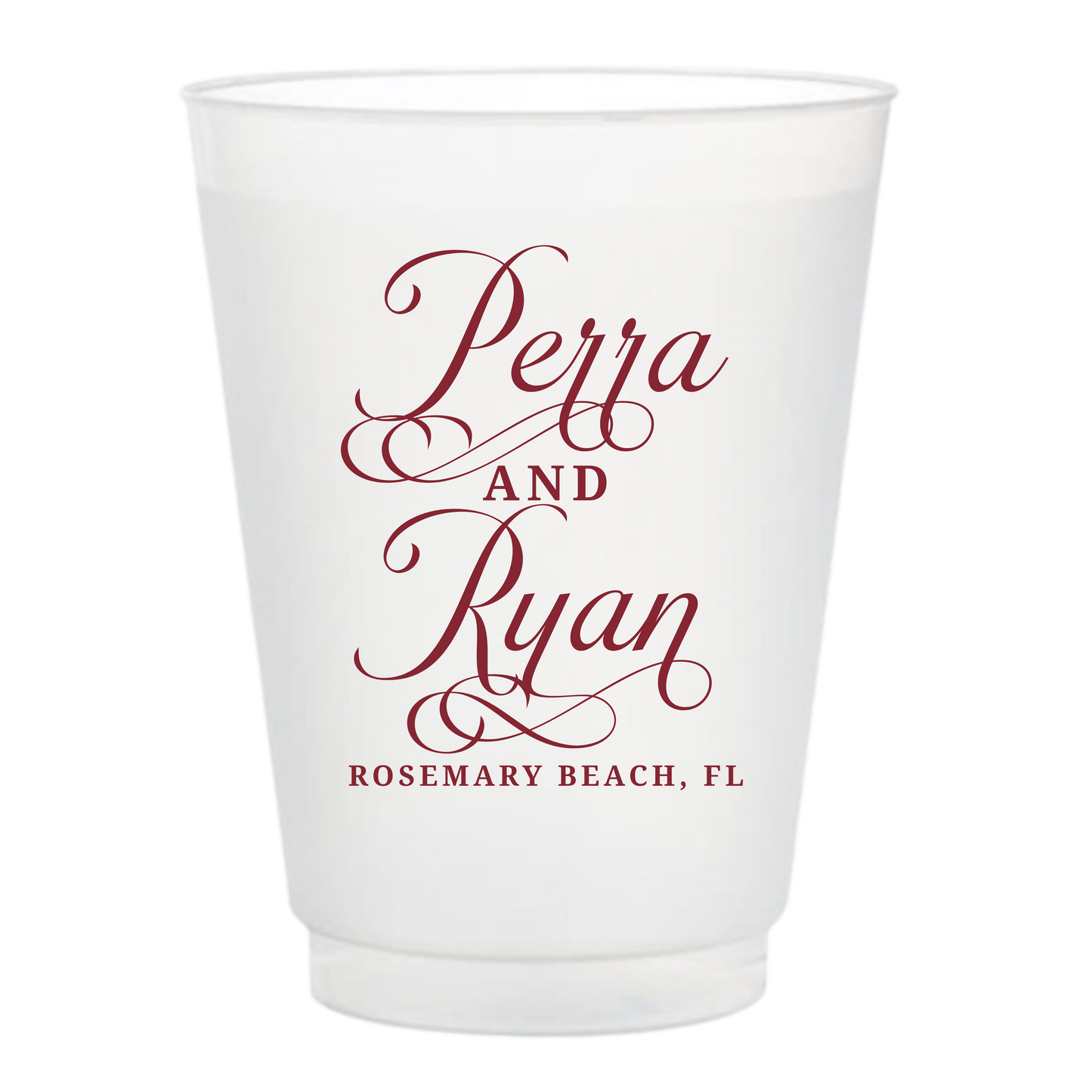 Timeless Name Frosted Cups