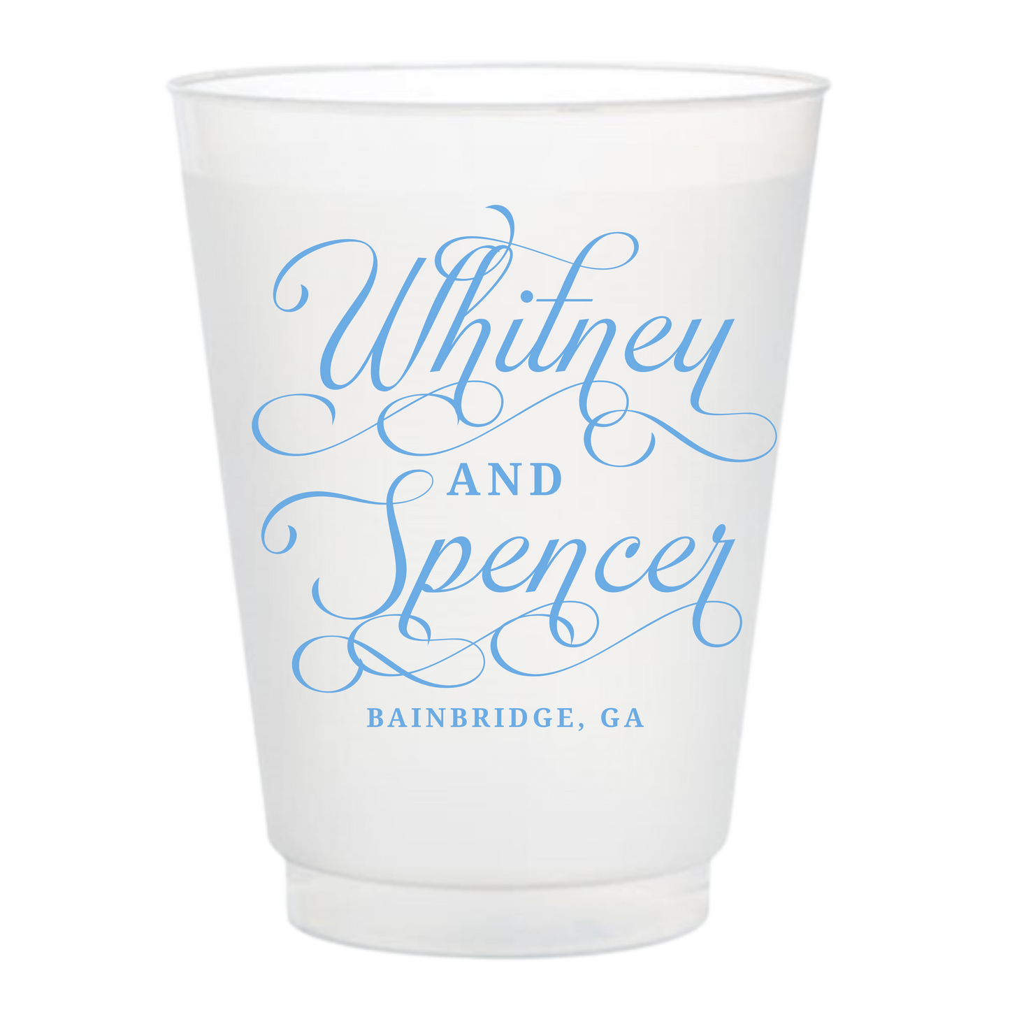 Timeless Name Frosted Cups