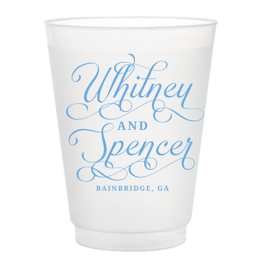 Timeless Name Frosted Cups