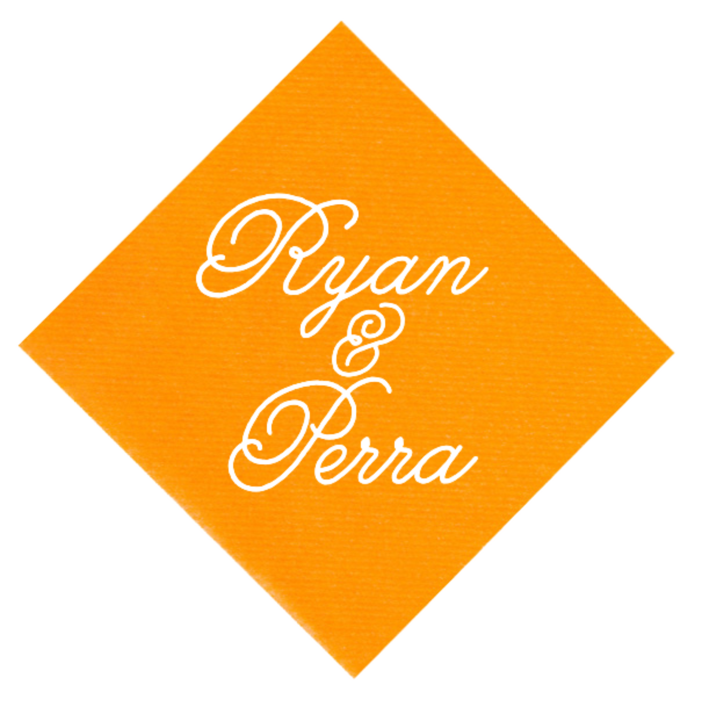 Names Cocktail Napkins | linen-like, 1-color printing