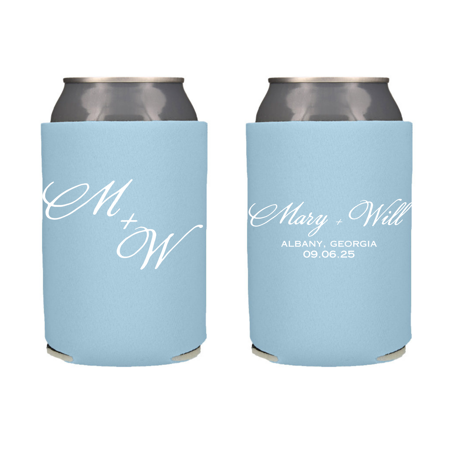 Classic Initials Standard Foam Coozies