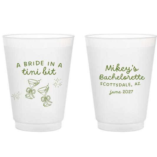 Bride in a Tini Bit Cups