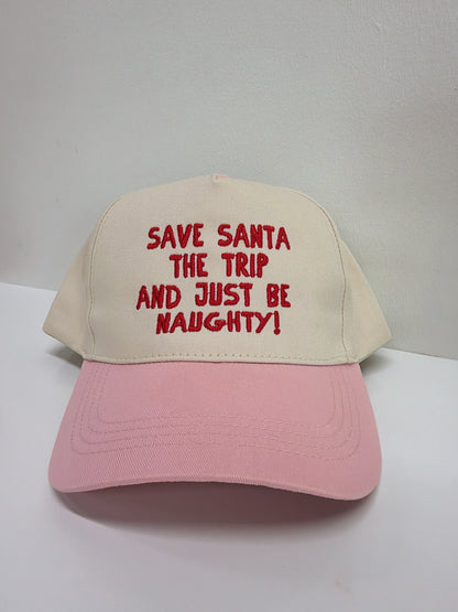 Save Santa the Trip Embroidered Hat